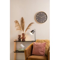 Drevené nástenné hodiny Karlsson KA5852, čierna 40cm